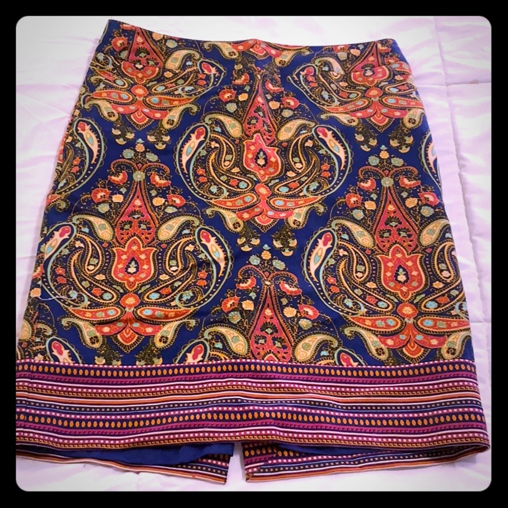 Merona multicolored printed skirt